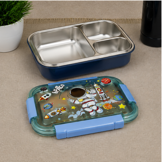 Kids Blue Stainless Steel Lunch Box 710ml (YM2493)