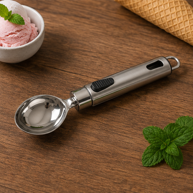 Stainless Steel Ice Cream Spoon (YM1087)