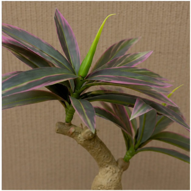 Artificial Bonsai Style Plant in White Pot (YM2249)