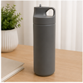 Dark Grey Stainless Steel Water Bottle 550ML (YM2632)