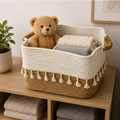 Brown Laundry Basket for Clothes Storage (YM1884)
