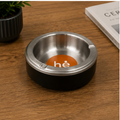 Black Stainless Steel Ashtray (YM2055)