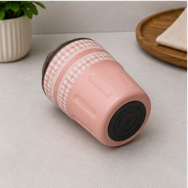 Vaccum Insulated Pink Coffee Tumbler Bottle 290ML (YM1525)