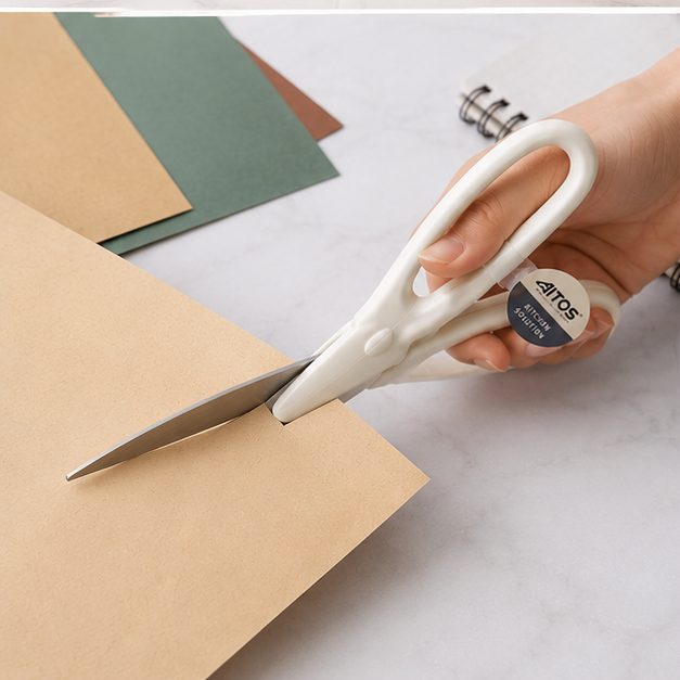 White Multipurpose Kitchen Scissors (YM937)
