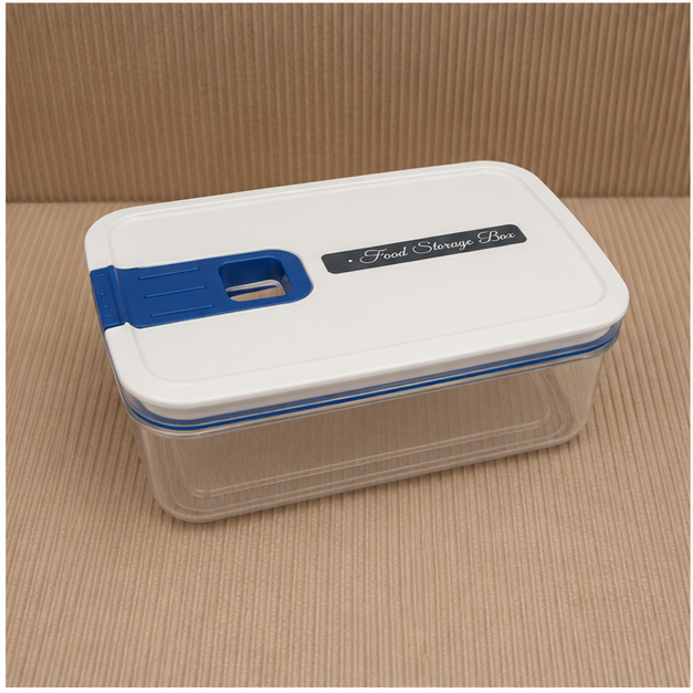 Transparent Plastic Food Storage Container with Lid (YM313)