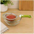 Stainless Steel Fine Mesh Strainer with Green Handle (YM579)