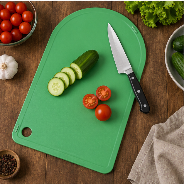 Plastic Chopping Board Green (YM1278)