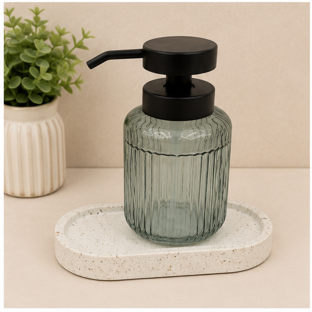 Green Soap Dispenser for Bathroom and Kitchen (YM2559)