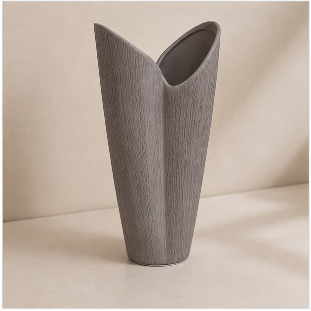 Brown Textured Decorative Flower Vase (YM2355)