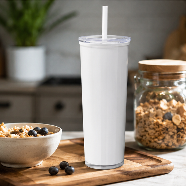 Plastic Water Tumbler with Straw for Daily Hydration & Travel (YM494)