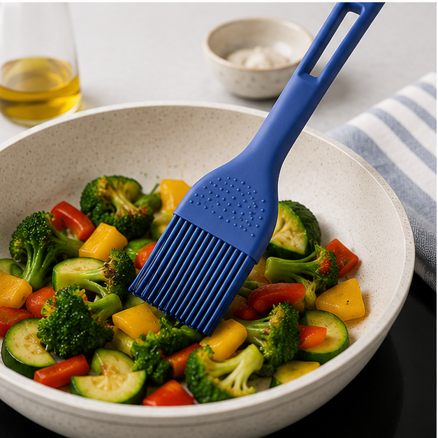 Blue Silicone Oil Basting Brush (YM941)