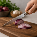 Wood Handle Stainless Steel Kitchen Knife (YM201)