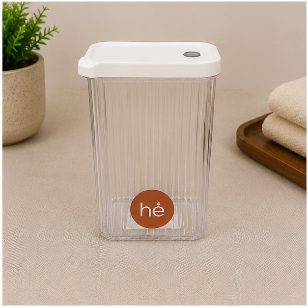 White Plastic Storage Tank for Kitchen Organization (YM2698)