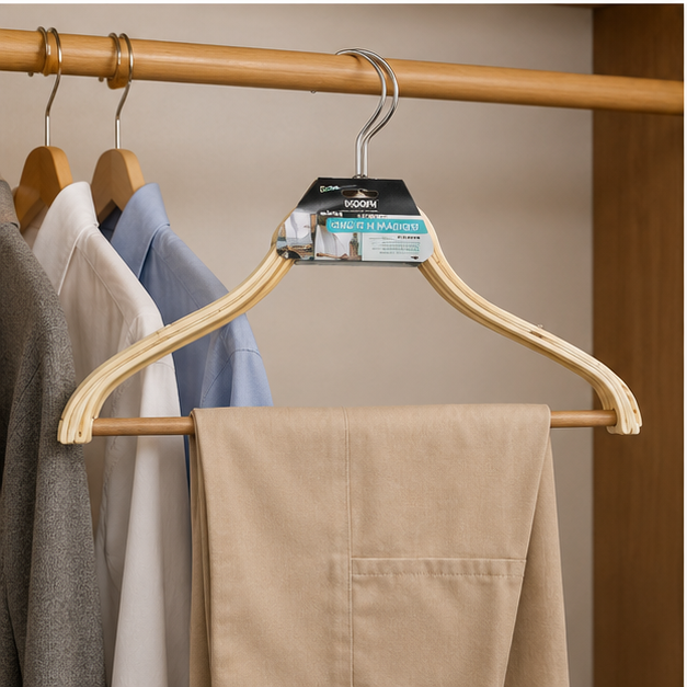 Beige Plastic Clothes Hanger Set (YM423)