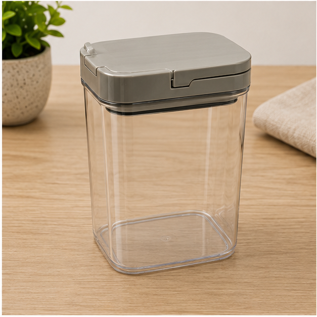 Flip Lid Food Storage Container for Kitchen Organization (YM2736)