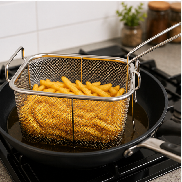Stainless Steel Deep Fry Basket (YM2010)