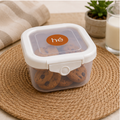 Transparent Plastic Food Storage Container with Locking Lid (YM1826)