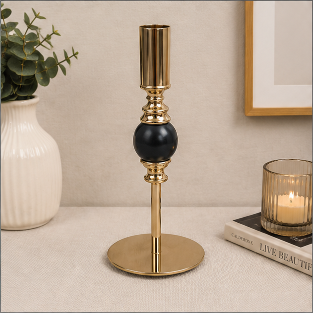 Dual-Tone Modern Candle Holder (YM1135)
