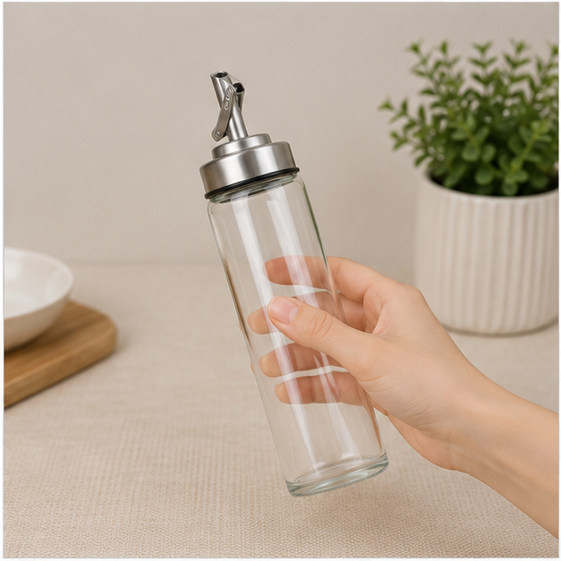 Glass Oil Dispenser Bottle with Pour Spout (YM056)