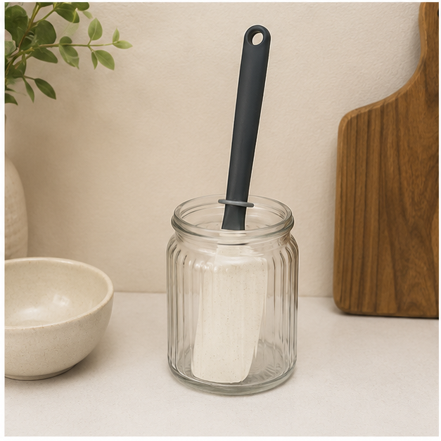 White Silicone Kitchen Spatula for Cooking (YM191)
