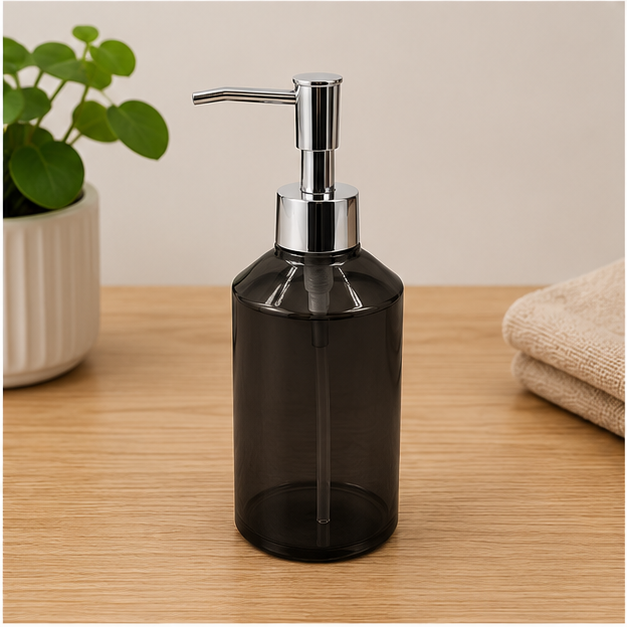 Black Glass Soap Dispenser for Bathroom & Kitchen (YM2109)