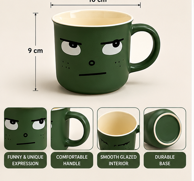 Character Design Ceramic Mug for Tea and Coffee (YM2842)