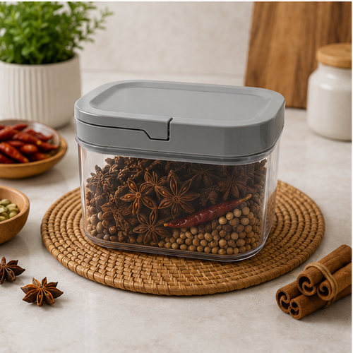 1000ML Flip Lid Food Container Grey (YM2737)