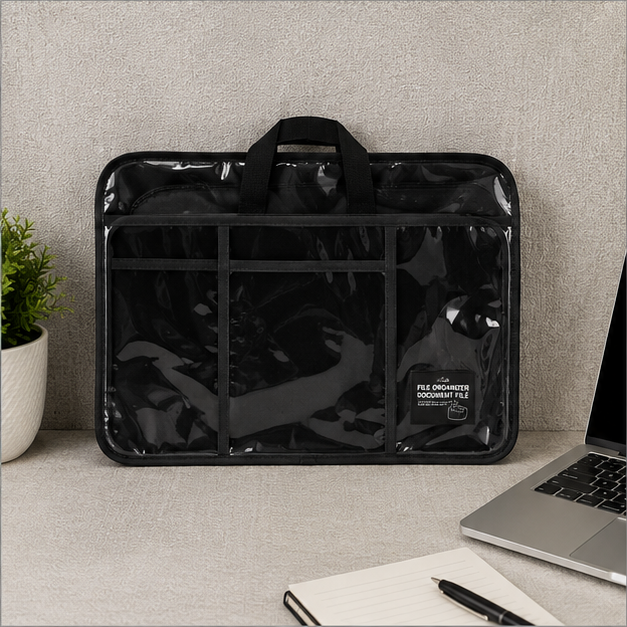 Black Premium File Organizer Bag (YM796)