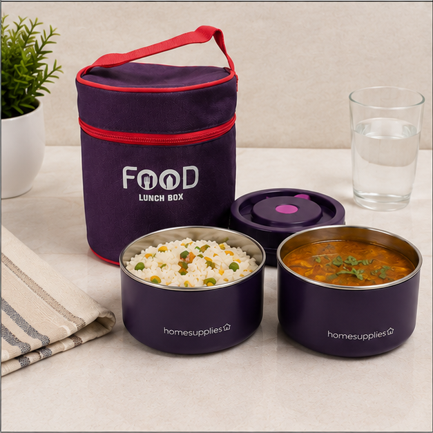 Thermo Fresh Insulated Lunch Box – Violet (YM2141)