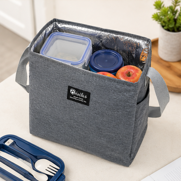 Insulated Lunch Bag Grey (TC04)