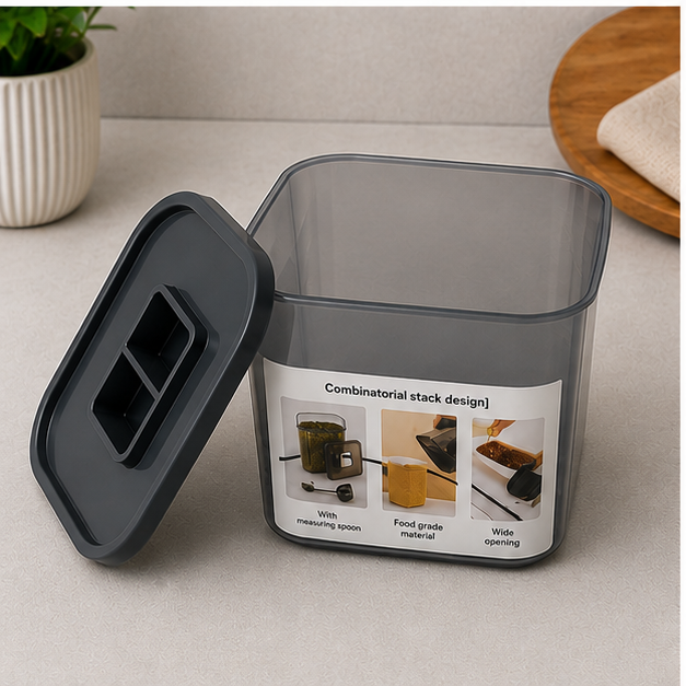 Grey Plastic Organizer Box for Home Storage (YM287)