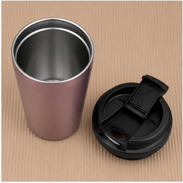 Pink Coffee Tumbler with Lid for Travel (YM1512)