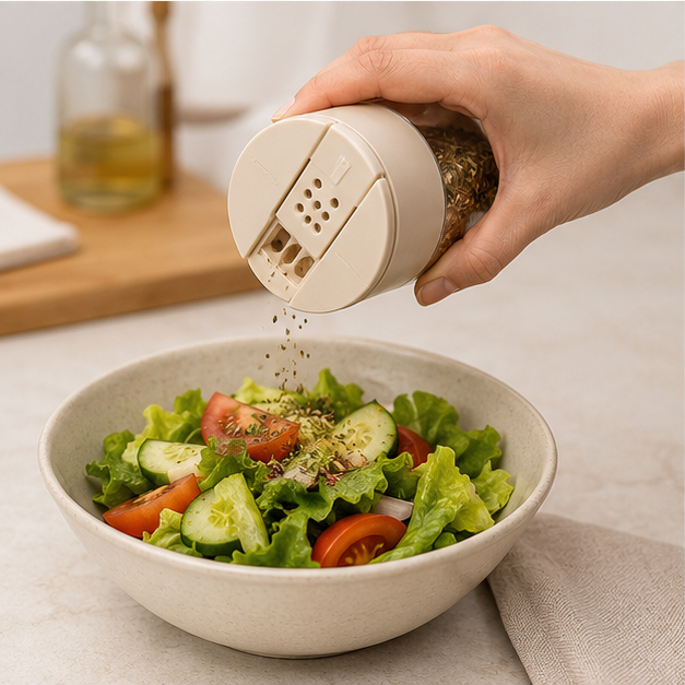 Seasoning Jar White 180ML (YM1378)