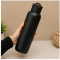 Black Stainless Steel Water Bottle for Daily Hydration (YM2617)