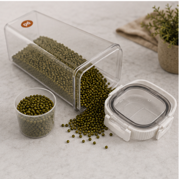White Airtight Cereal Storage Container 2300ML (YM2681)