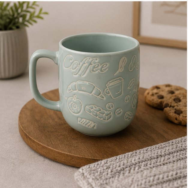 Mixed Color Ceramic Coffee Mug for Daily Use (YM2834)