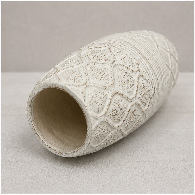 White Ceramic Flower Vase for Home Decor (YM2343)
