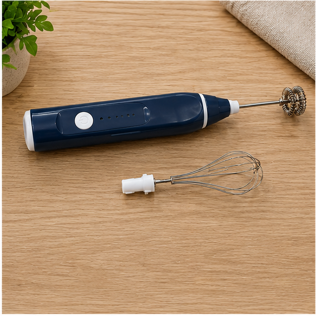 Electric Handheld Milk & Coffee Stirrer with Dual Whisks (YM2059)