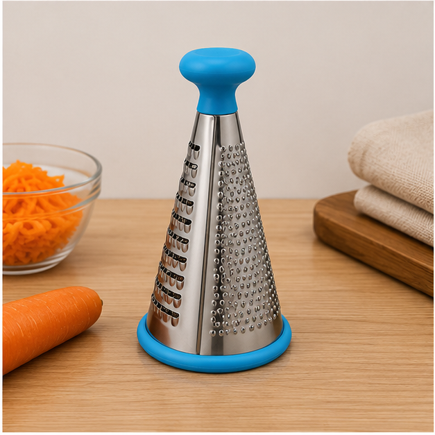 Premium Stainless Steel Vegetable Grater with Ergonomic Handle (YM195)