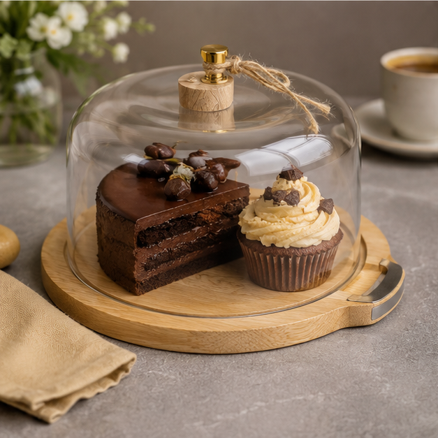 Wooden Cake Box with Lid (YM148)