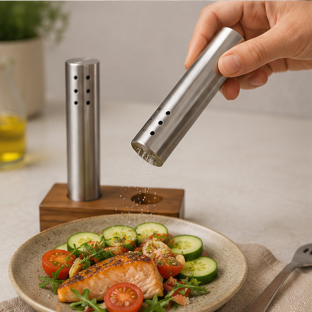 Salt Dispensers Stainless Steel Set of 2 (YM1667)