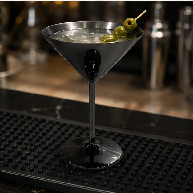 Premium Metal Martini Glass for Bar & Cocktail Serving (YM1039)