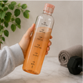 Orange Glass Water Bottle 1000ml for Daily Hydration & Travel (YM2150)