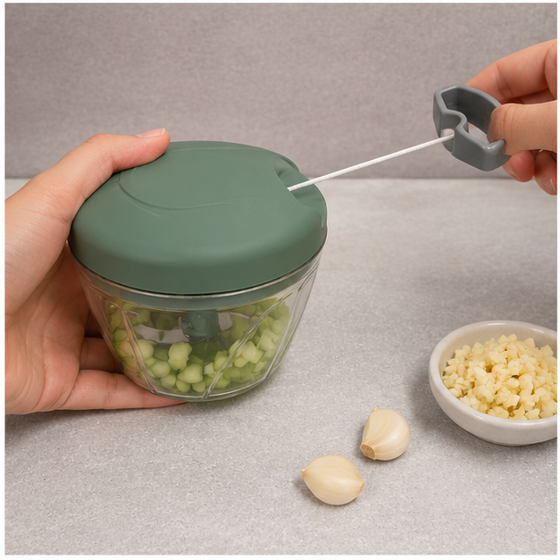 Green Kitchen Chopper for Fruits and Vegetables (YM2234)