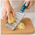 Stainless Steel Vegetable Grater with Blue Handle (YM097)