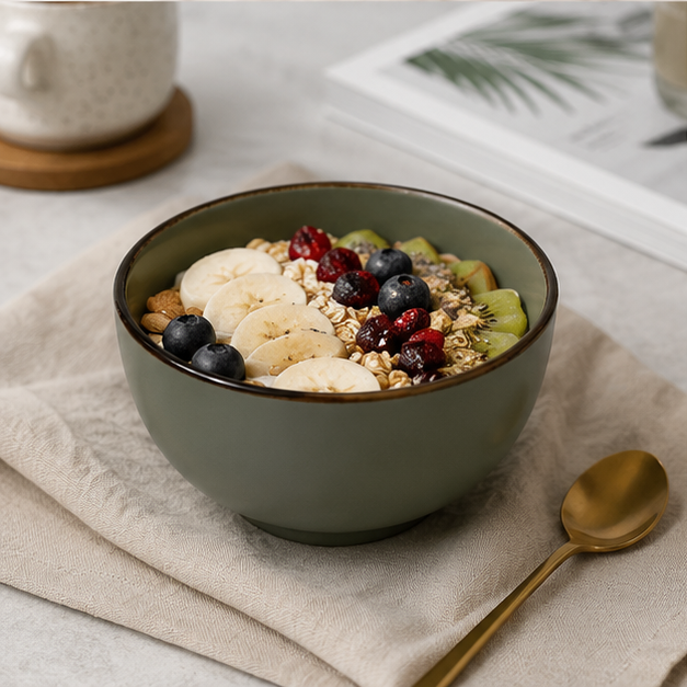Green Bowl for Everyday Dining and Kitchen Use (YM1451)