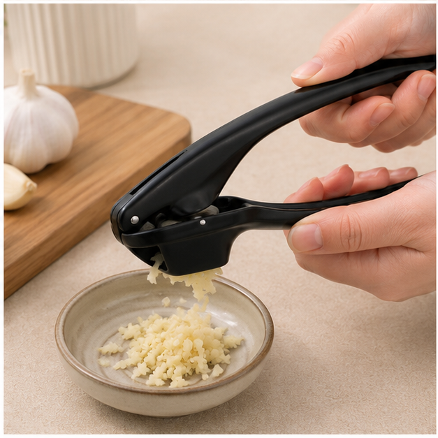 Black Garlic Press Kitchen Tool (YM1076)