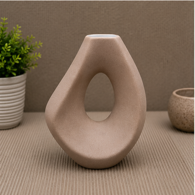 Modern Brown Decorative Flower Vase (YM1355)