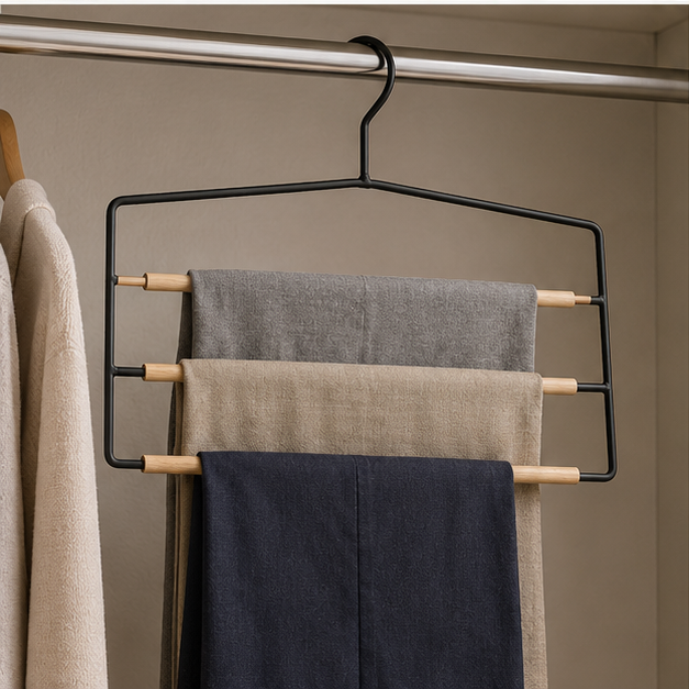 Grey Multi-Layer Plastic Hanger (YM422)