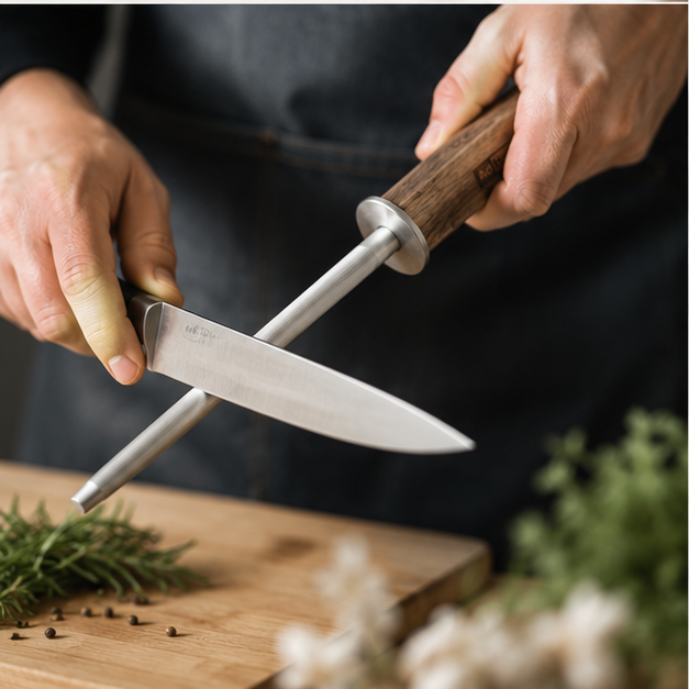 Brown Kitchen Knife for Everyday Cooking and Food Prep (YM110)